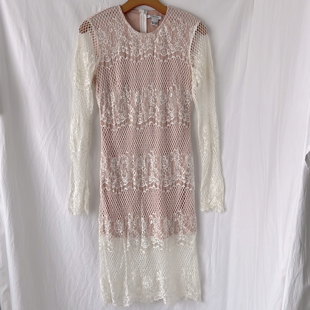 Glamorous lace off white dress M